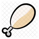 Fried Chicken Fast Food Protein Icon
