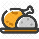 Food And Drink Fried Chicken Food Icon