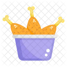 Fried Chicken Bucket  Icon