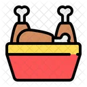 Chicken Bucket Icon