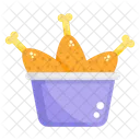 Chicken Legs Piece Fried Chicken Food Icon