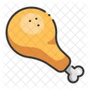 Ichicken Fried Fried Chicken Chicken Leg Piece Icon