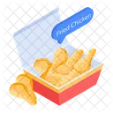 Fried Chicken Chicken Box Fast Food Icon