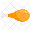 Chicken Leg Piece Fried Chicken Food Icon