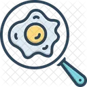 Fried Egg Poached Egg Half Fried Icon