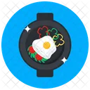 Fried Egg Dairy Ingredient Icon