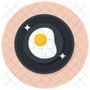 Fried Egg Dairy Ingredient Icon