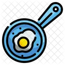 계란 후라이 오믈렛 튀김 아이콘