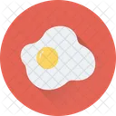 튀김 계란 아침 식사 아이콘