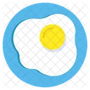 Fried Egg Breakfast Food Icon