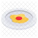Fried Egg Egg Plate Edible Icon