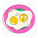 Fried Eggs Cooked Eggs Eggs Breakfast Icon