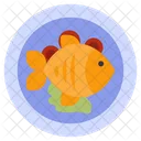 Fried Fish Seafood Edible Icon