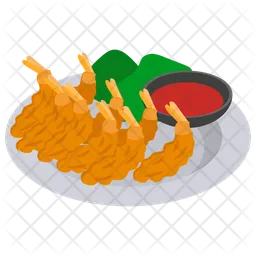 Fried shrimp  Icon