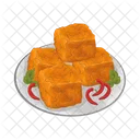 Fried Tofu Food Tofu Icône