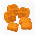 Fried Tofu Food Tofu Icon