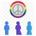 Frieden LGBT Ruhe Icon