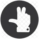 Frieden Finger Geste Symbol