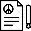 Frieden Abkommen Armee Symbol