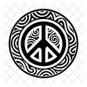 Friedenswirbel Friedenstattoo Tribal Symbol