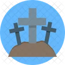 Friedhof Halloween Friedhof Gruselig Icon