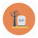 Friedhof Grab Grabstein Icon