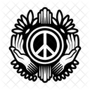 Friedliche Hande Pflege Heilung Symbol