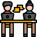 Friend Meeting Communication Icon