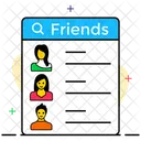 Friendlist User List Friends Page Icon