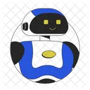 Friendly humanoid robot assistant  Icon