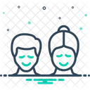 Friendly Folksy Affectionate Icon
