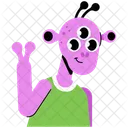 Friendly Space Alien  Icon