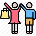 Friends People Shopping Icon