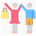 Friends People Shopping Icon