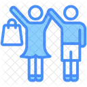 Friends People Shopping Icon