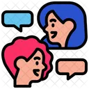 Friends Conversation  Icon