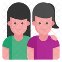 Young Girls Besties Fellowship Icon