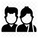 Friends Couple Associates Icon