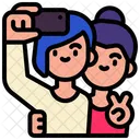 Friends Selfie  Icon
