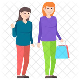 Friends Shopping  Icon