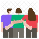 Friendship Togetherness Embrace Icon
