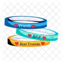 Friendship Bands Friendship Bracelets Camaraderie Bands Icon
