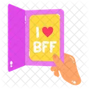 Friendship Card  Icon