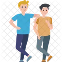 Friendship Males Dad Love Icon