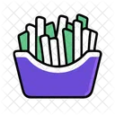 Fries Fast Food Snack Icon