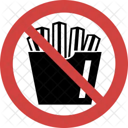 Fries not allowed  Icon
