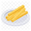 Fries Plate Fries Fast Food Icon