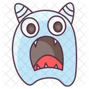 Frightened Monster Creature Monster Face Icon