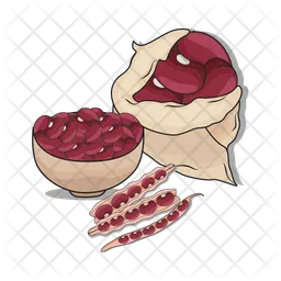 Frijol rojo  Icono