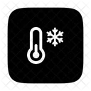 Frio Termometro Baja Temperatura Icono